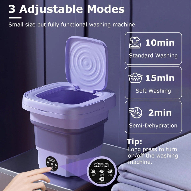 MiniMax Foldable Washing Machine & Dryer – 5 Liter & 11 Liter