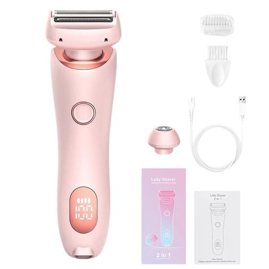 Women’s 2-in-1 Electric Shaver – Dual Head Full Body Hair Remover (Eyebrows, Face, Legs & Underarms)