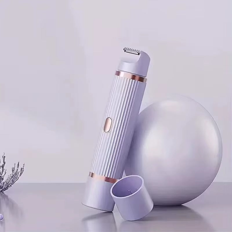 Two In One Women's Electric Shaver - suitable for eyebrows, face, legs, and armpits, portable wet and dry hair remover rate