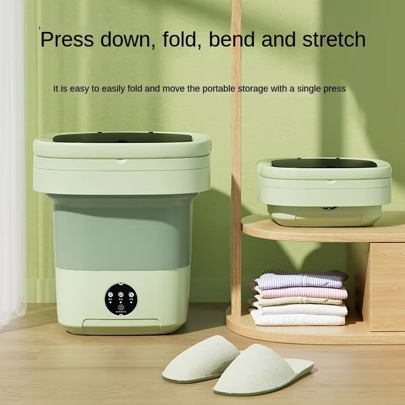 11L Portable Folding Washing Machine Big Capacity With Spin Dryer Bucket for Clothes Travel Home Underwear Socks Mini Washer