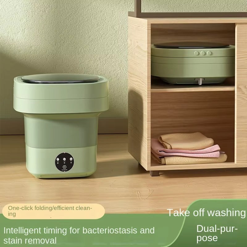 11L Portable Folding Washing Machine Big Capacity With Spin Dryer Bucket for Clothes Travel Home Underwear Socks Mini Washer