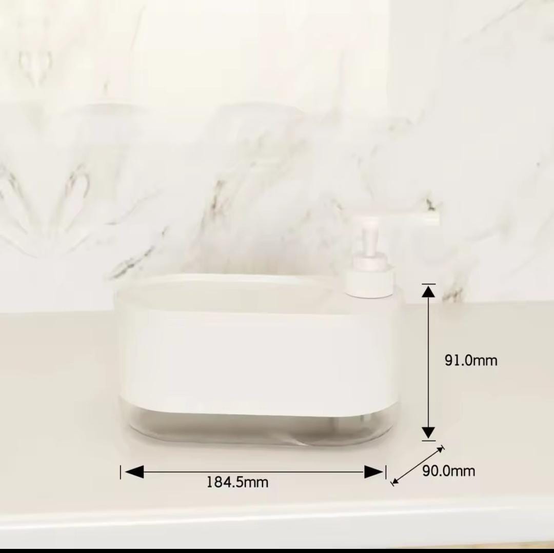 Kitchen Sink Soap Dispenser With Dual Soap Dispensers