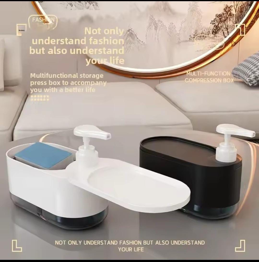 Kitchen Sink Soap Dispenser With Dual Soap Dispensers
