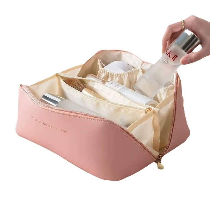 Portable Travel Large Capacity Women's Makeup Bag Multi-Functional Princess Cosmetic Brush Storage Bag Modern Minimalist Style