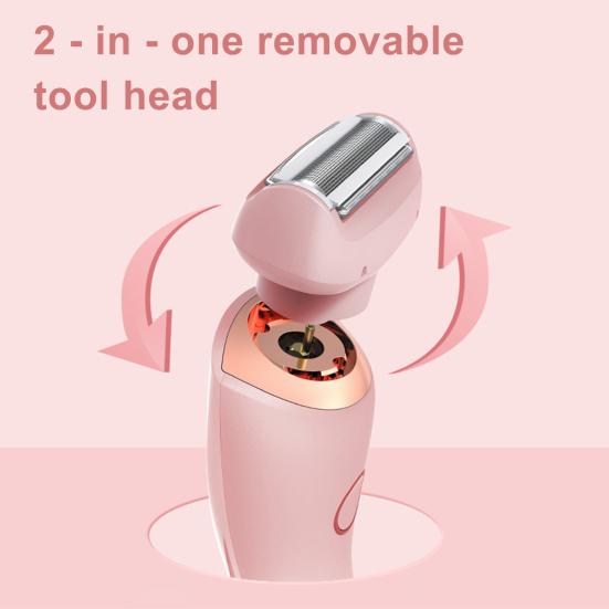 Women’s 2-in-1 Electric Shaver – Dual Head Full Body Hair Remover (Eyebrows, Face, Legs & Underarms)