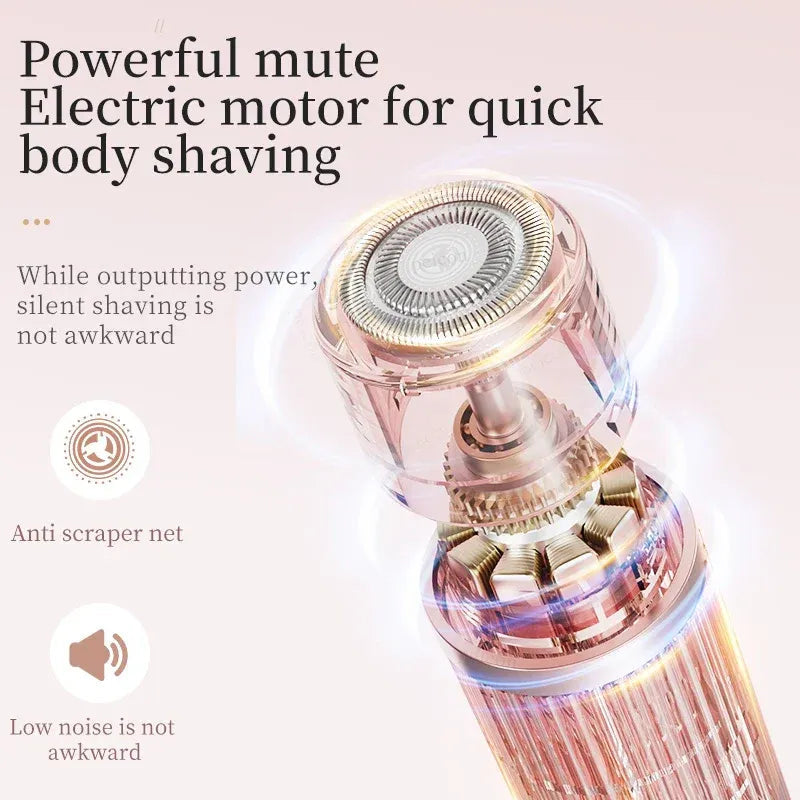 Women’s 2-in-1 Electric Shaver – Dual Head Full Body Hair Remover (Eyebrows, Face, Legs & Underarms)