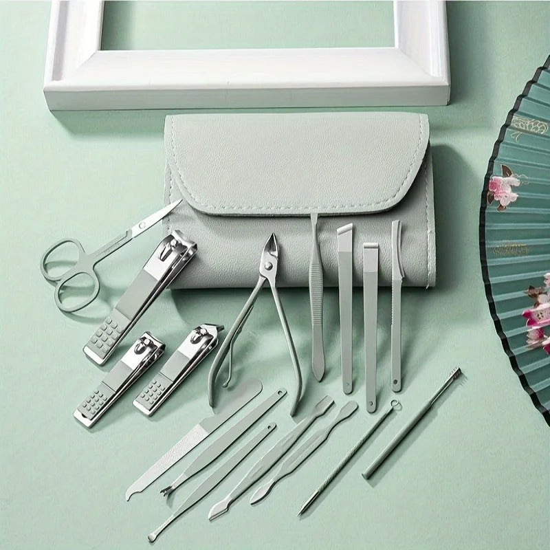 16 Pcs Nail Clippers and Nail Trimming Tool Set