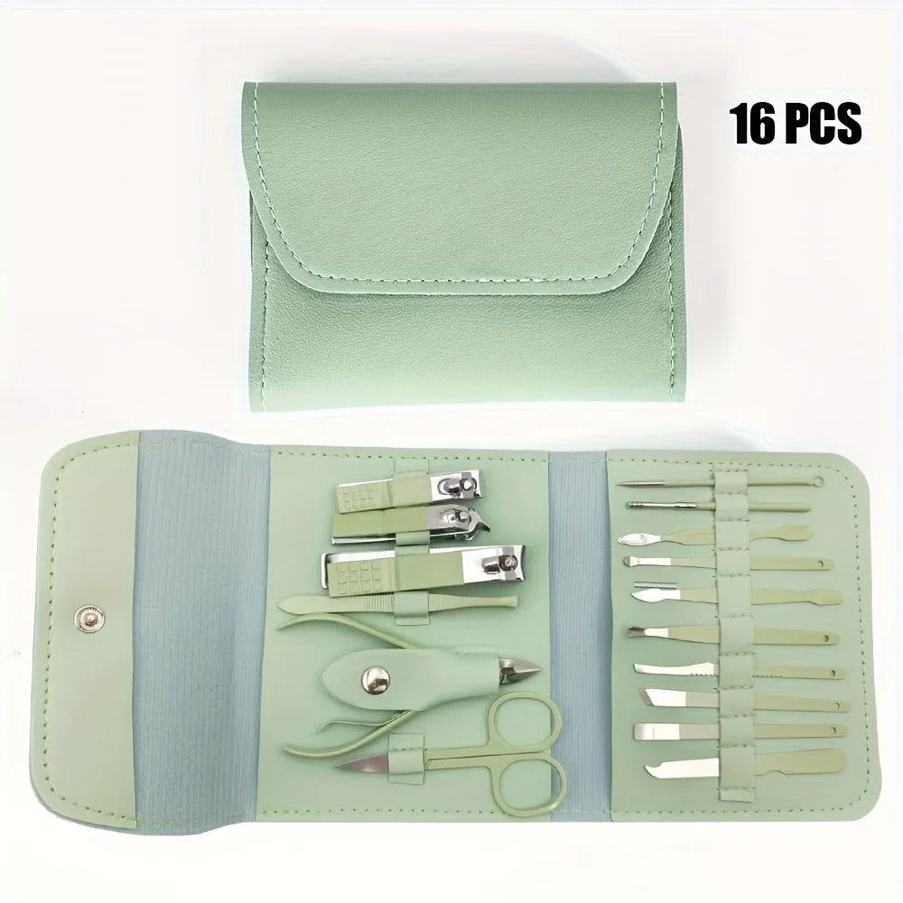16 Pcs Nail Clippers and Nail Trimming Tool Set