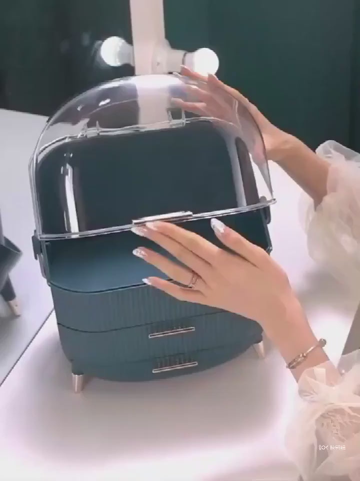 Cosmetic Storage Box Big Capacity Waterproof Dustproof Jewelry Makeup Organizer Home Skin Care Make Up Storage Drawer