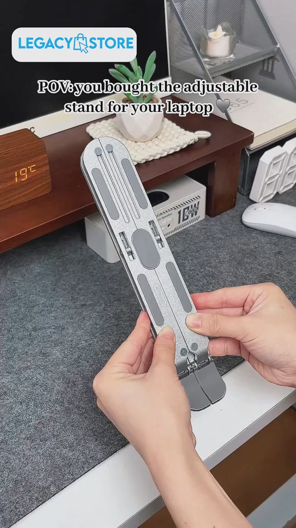 Foldable Laptop & Tablet Holder Stand-18 Inch Laptop Stand